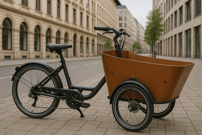 bakfiets in stad