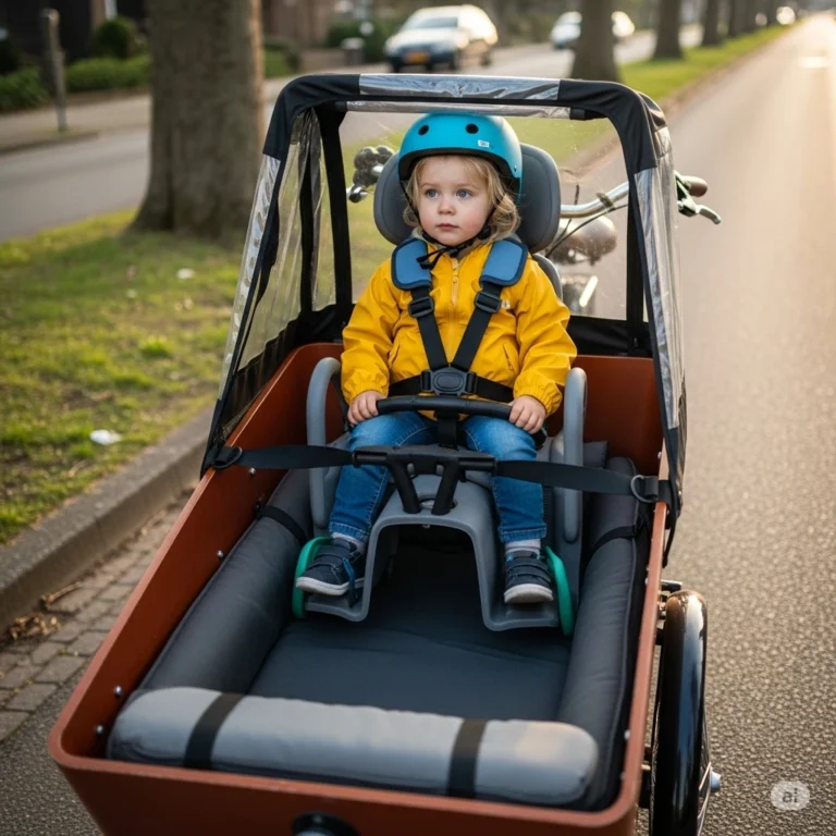 kinderzitje in bakfiets